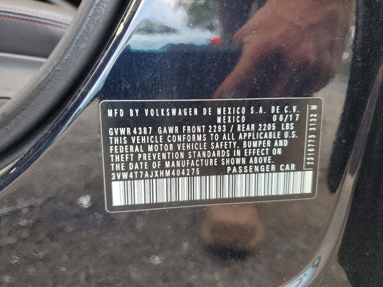 2017 VOLKSWAGEN JETTA