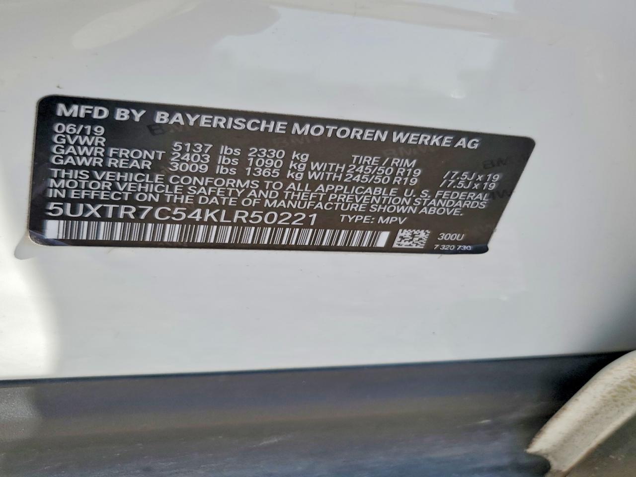 2019 BMW X3