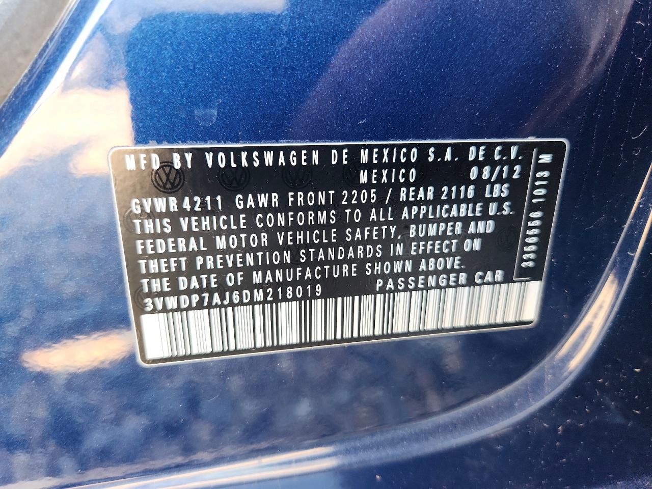 2013 VOLKSWAGEN JETTA