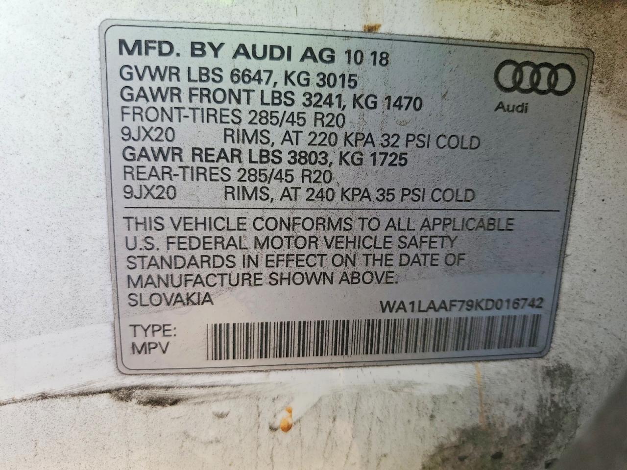 2019 AUDI Q7