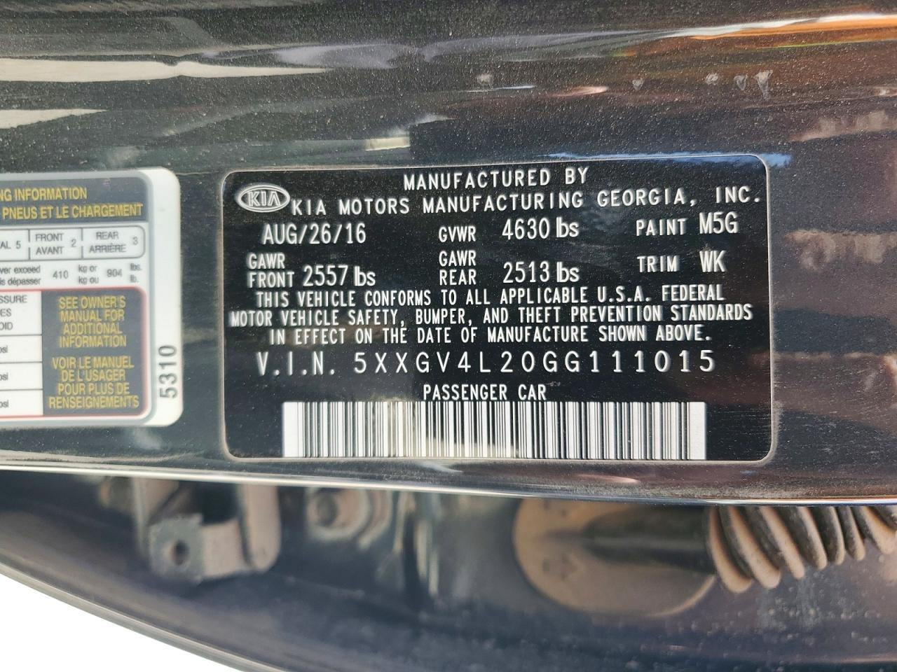 2016 KIA OPTIMA