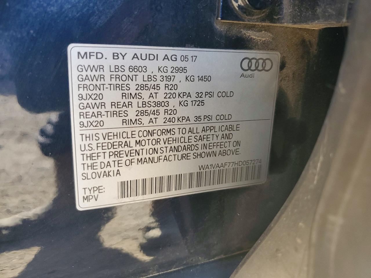 2017 AUDI Q7