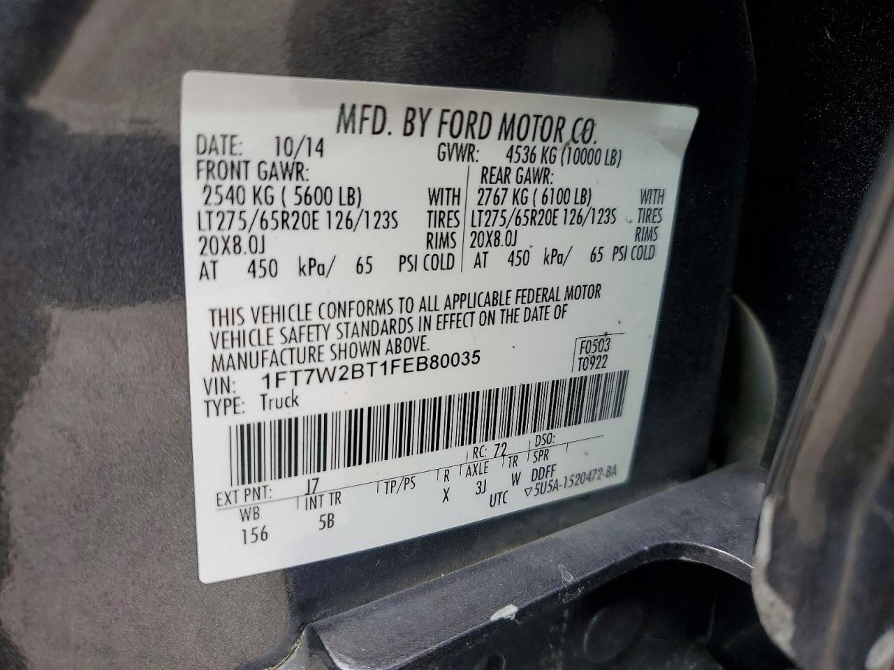 2015 FORD F250