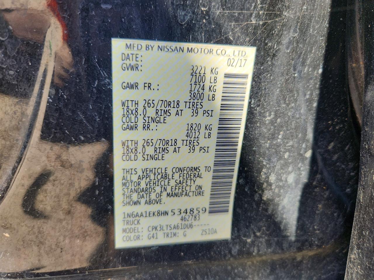 2017 NISSAN TITAN