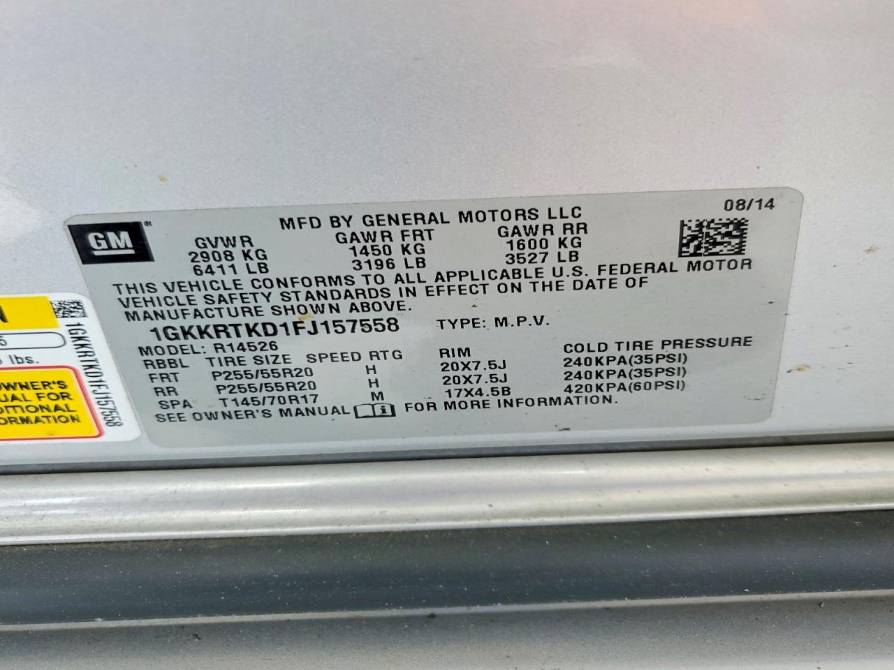 2015 GMC ACADIA DEN