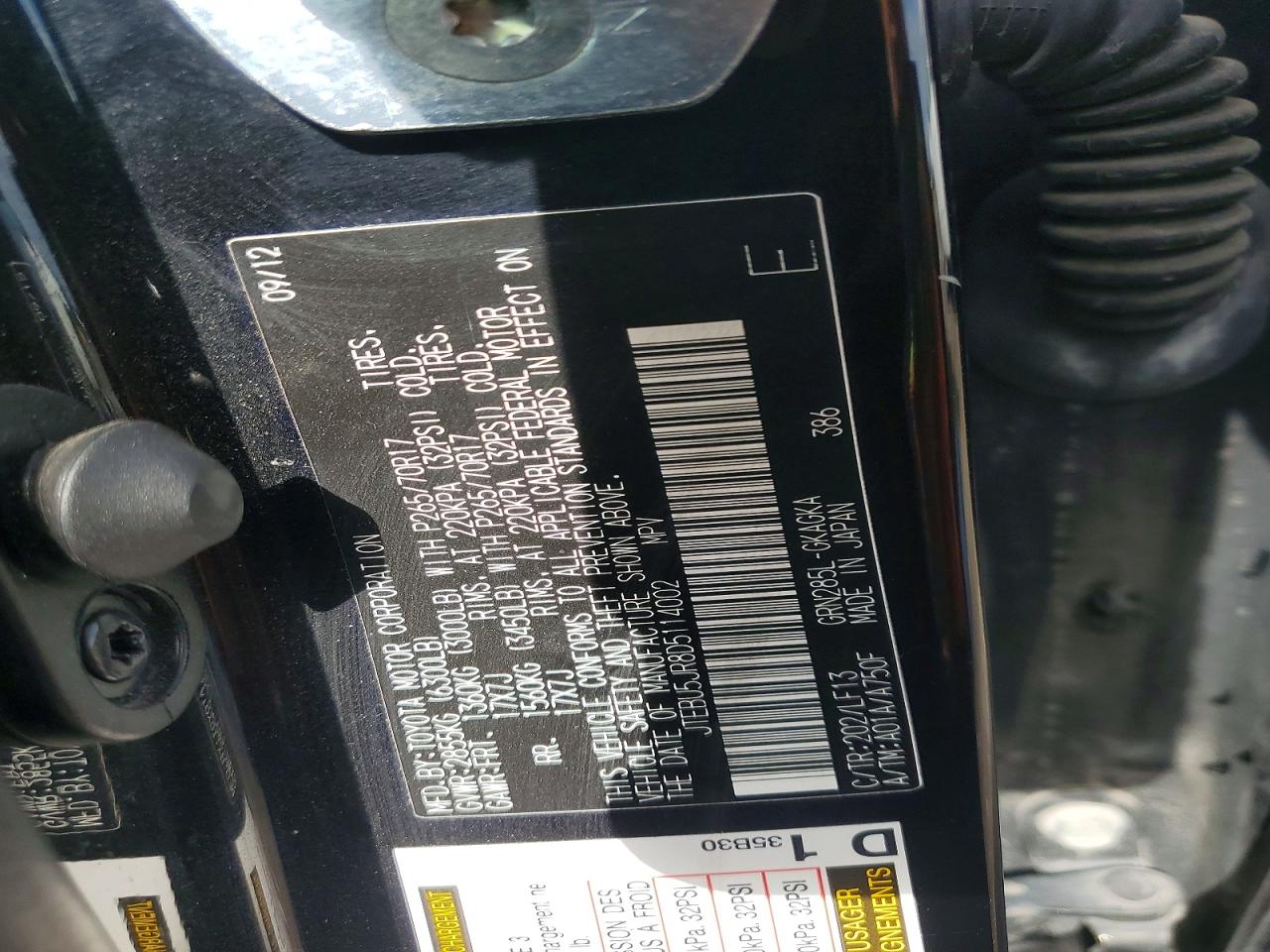 2013 TOYOTA 4RUNNER