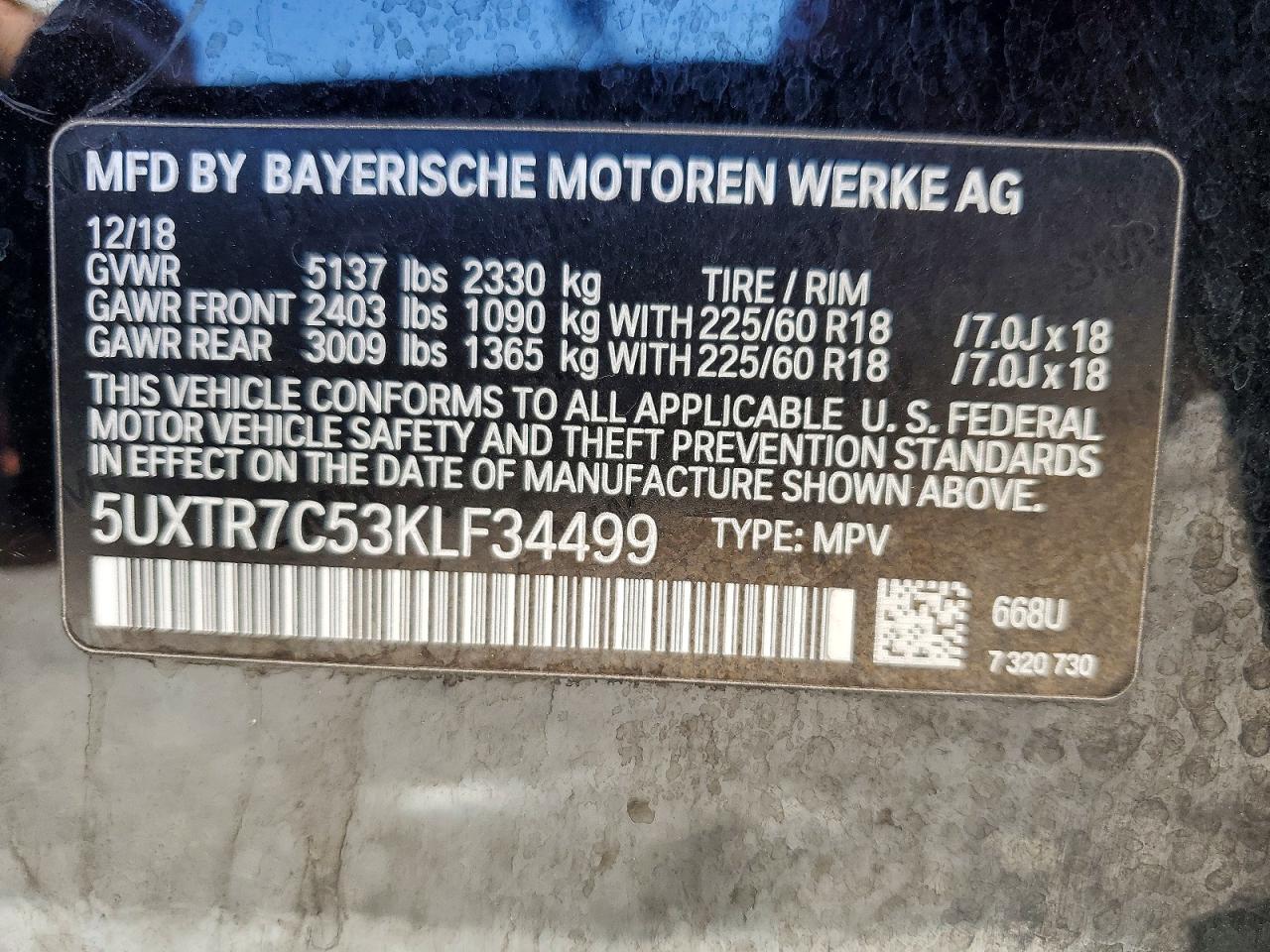 2019 BMW X3