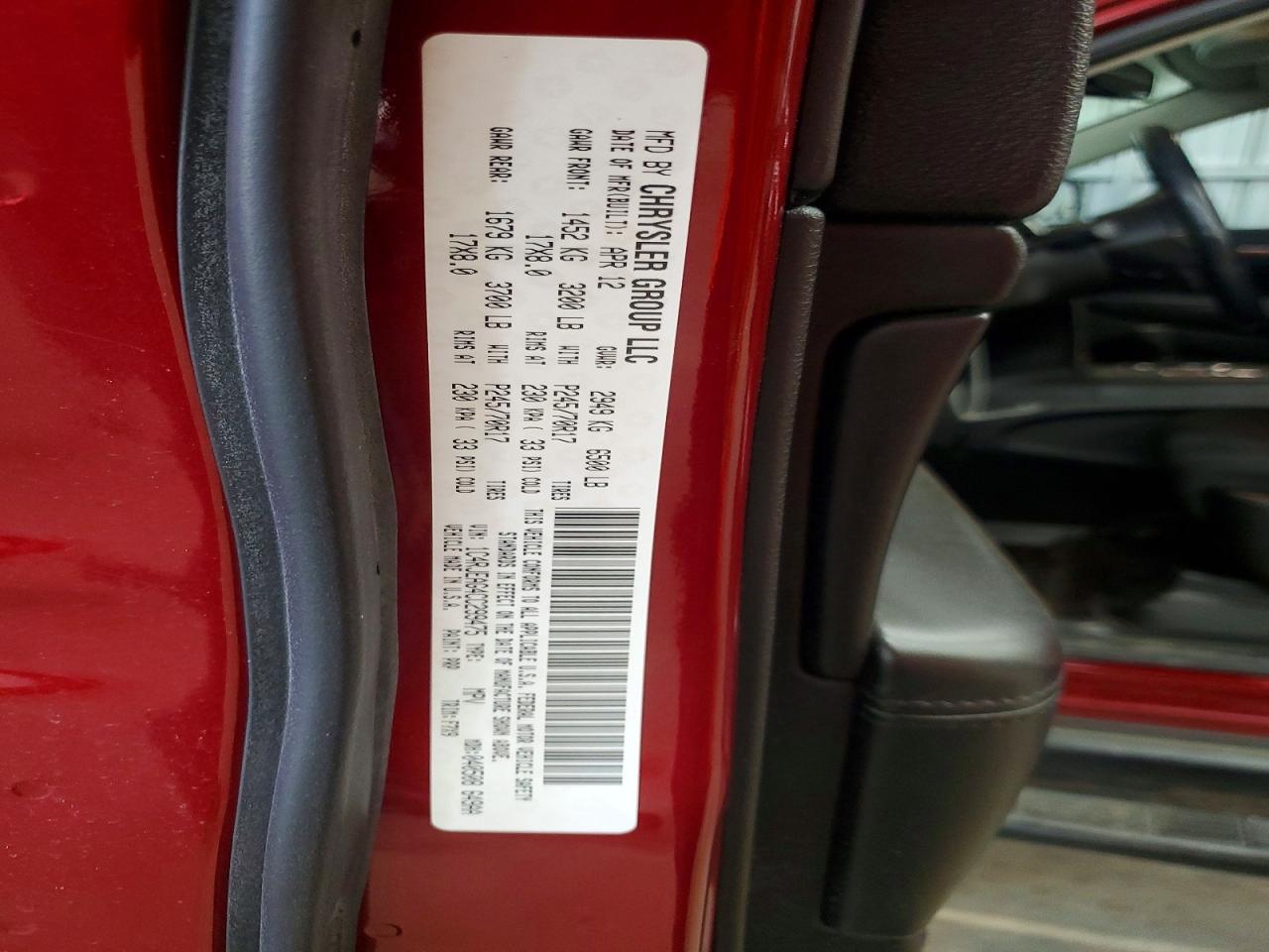 2012 JEEP CHEROKEE