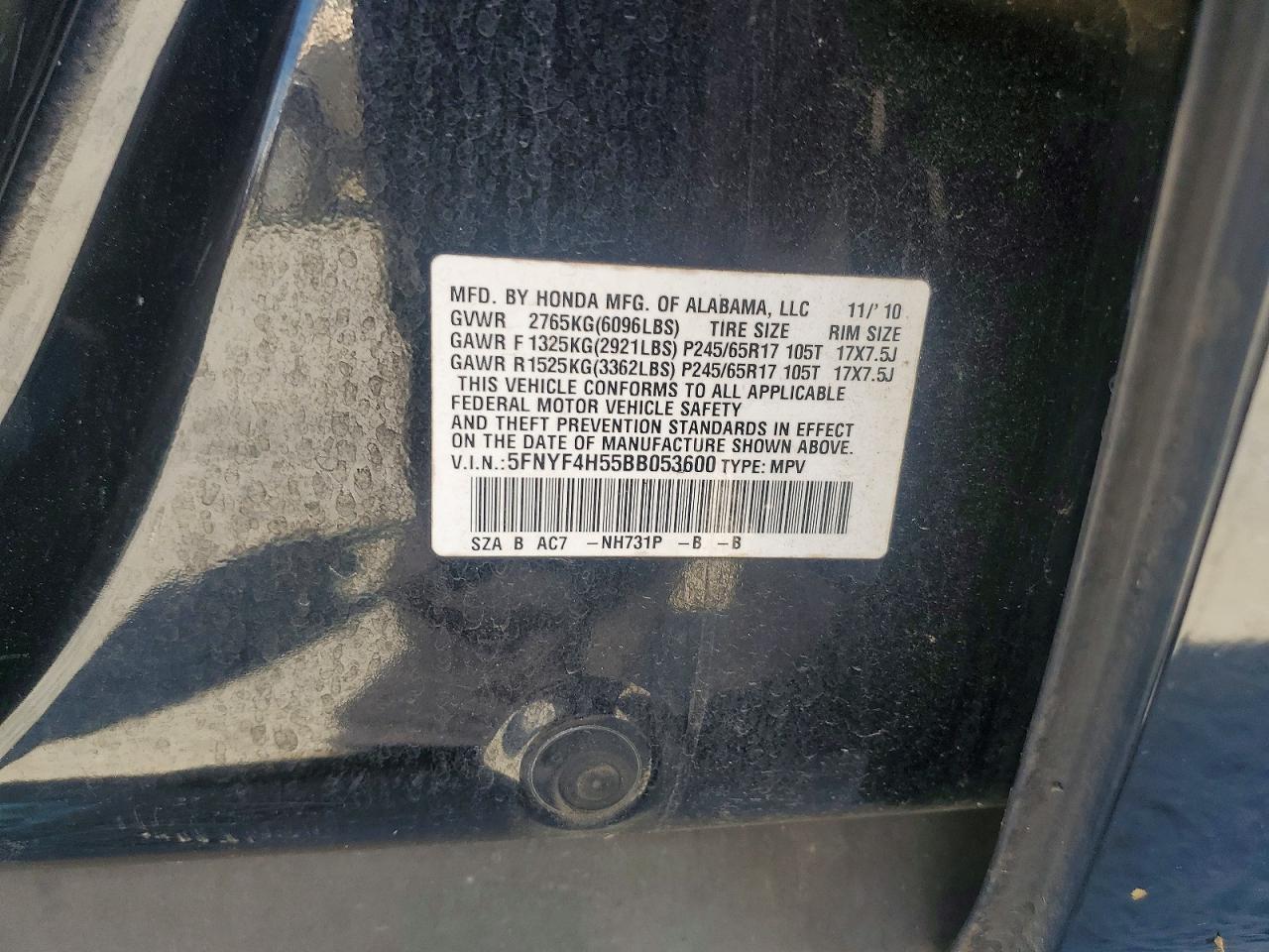 2011 HONDA PILOT