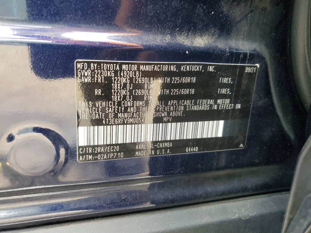 2021 TOYOTA RAV4