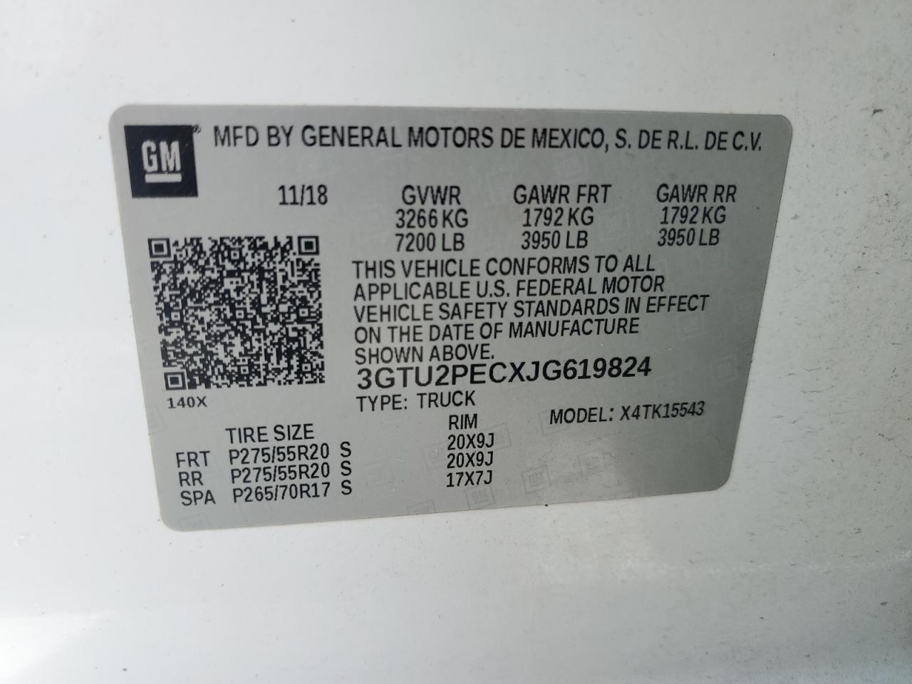 2018 GMC SIERRA