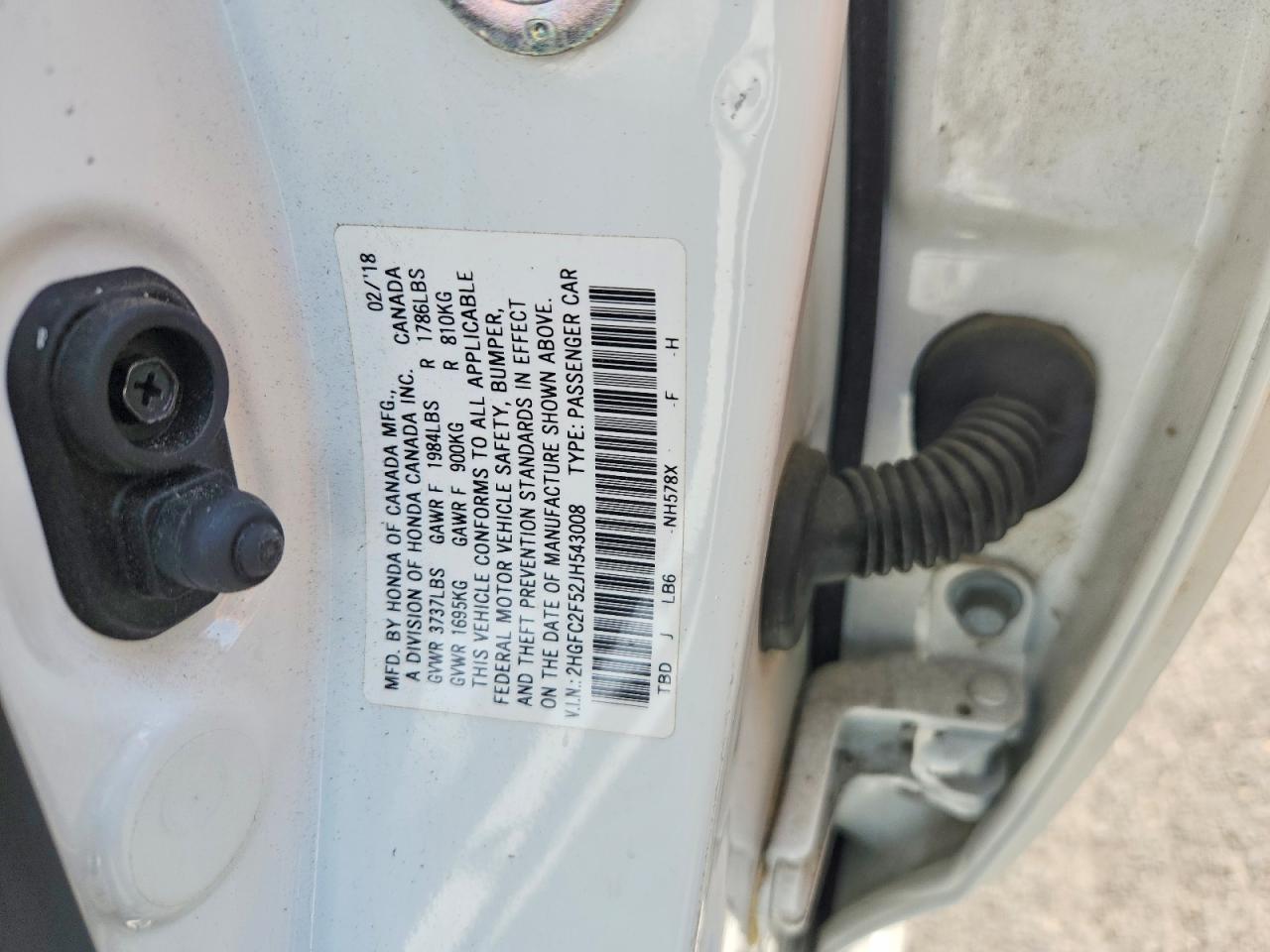 2018 HONDA CIVIC