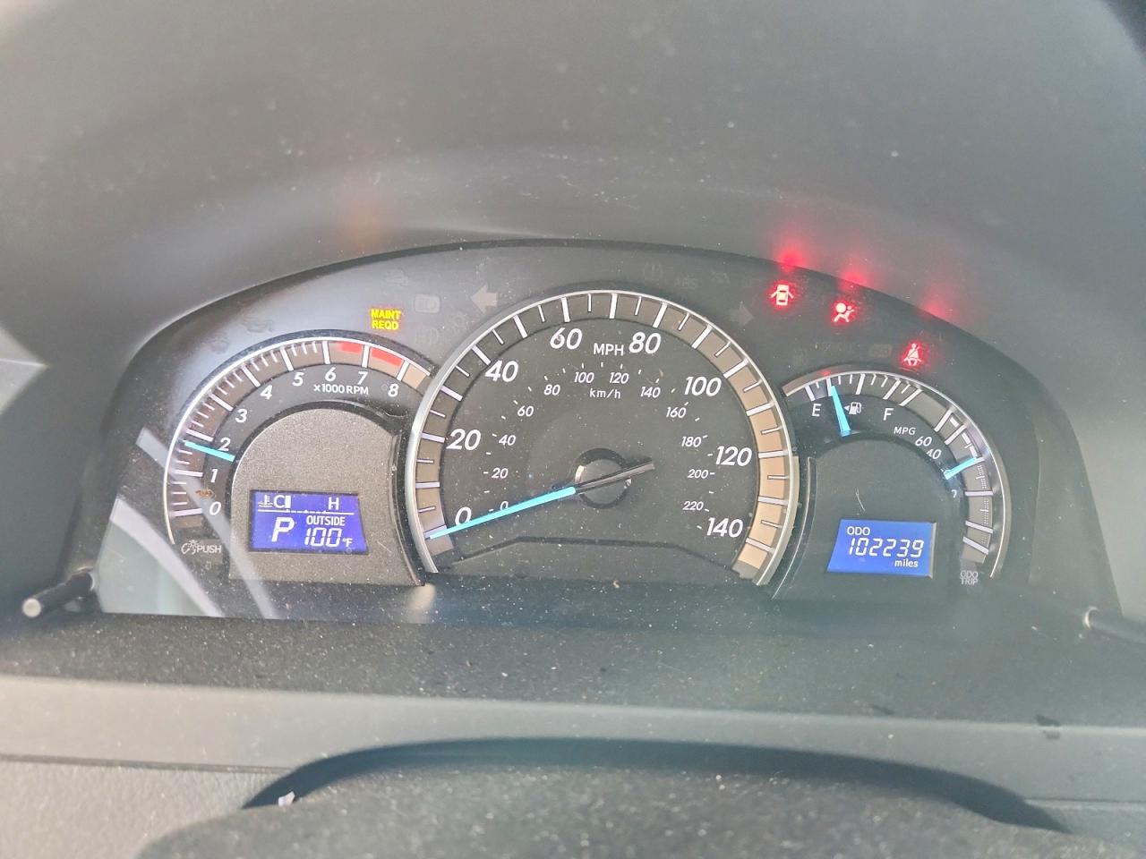 2012 TOYOTA CAMRY