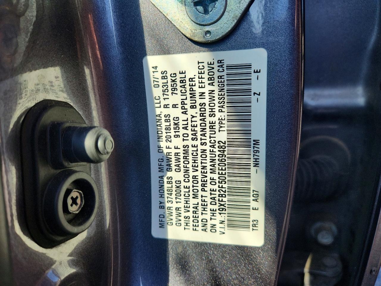 2014 HONDA CIVIC