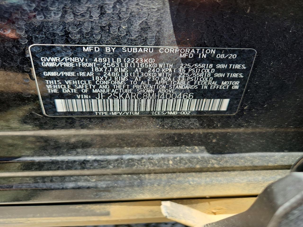 2021 SUBARU FORESTER