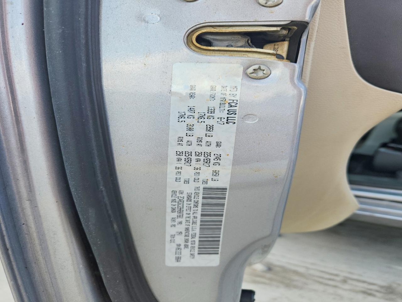2017 DODGE CARAVAN