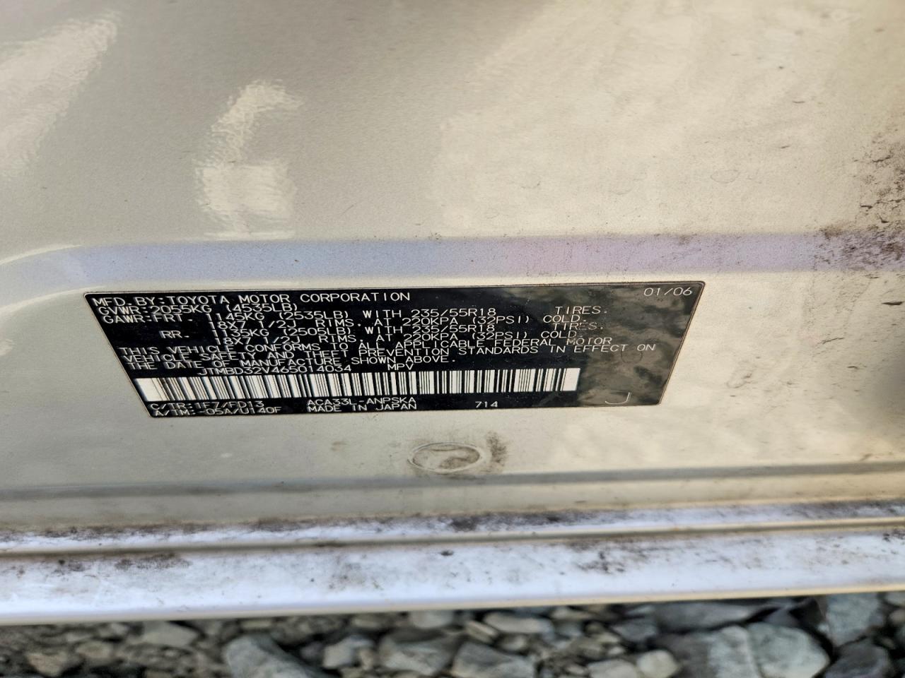 2006 TOYOTA RAV4