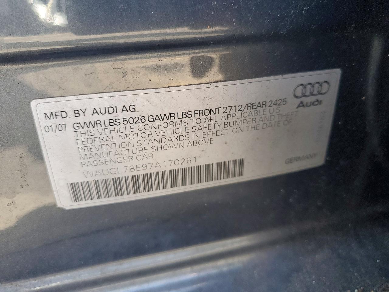 2007 AUDI S4/RS4