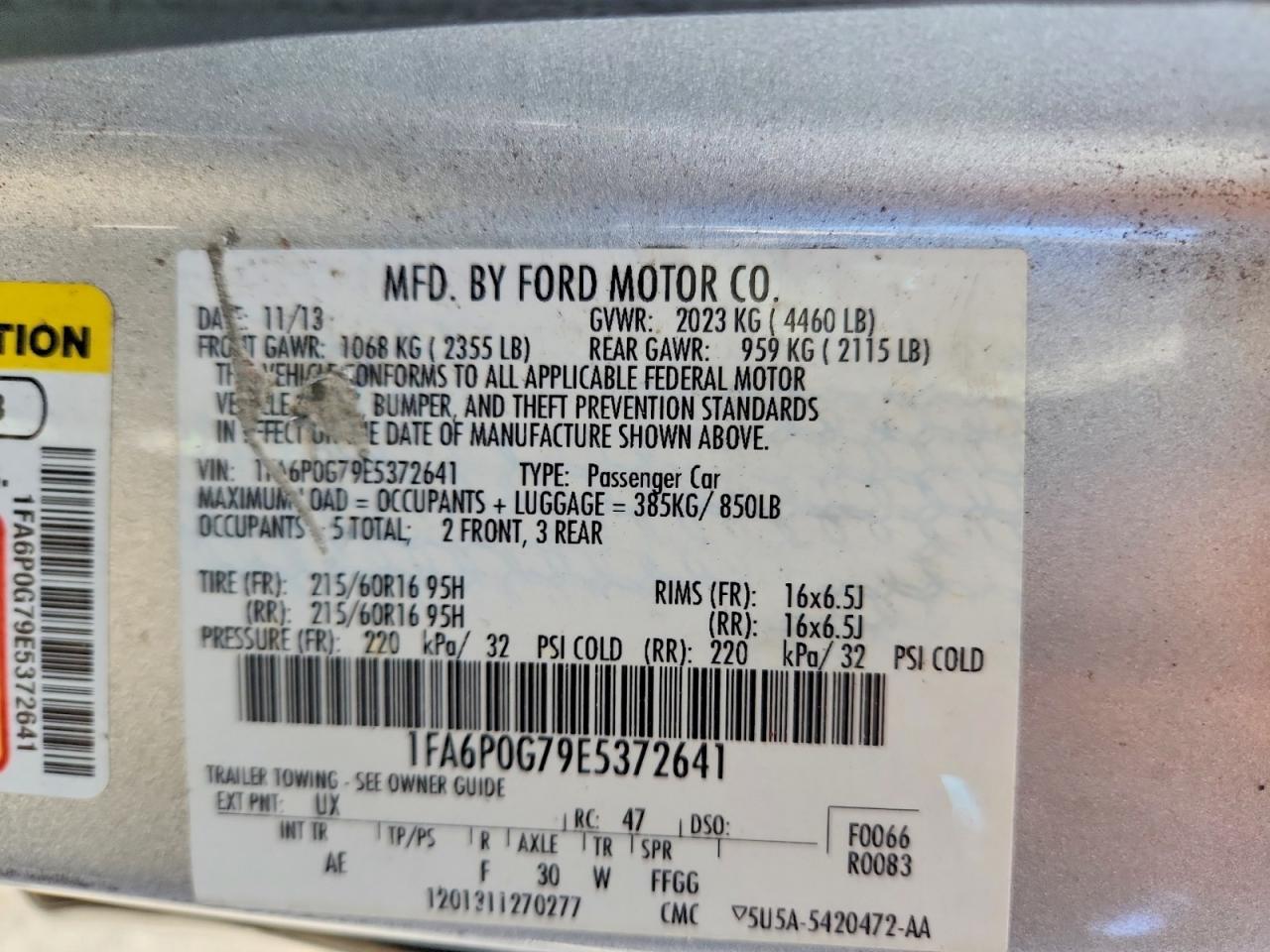 2014 FORD FUSION