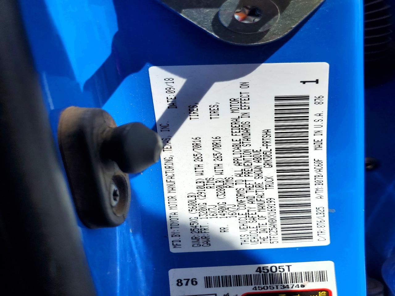 2019 TOYOTA TACOMA