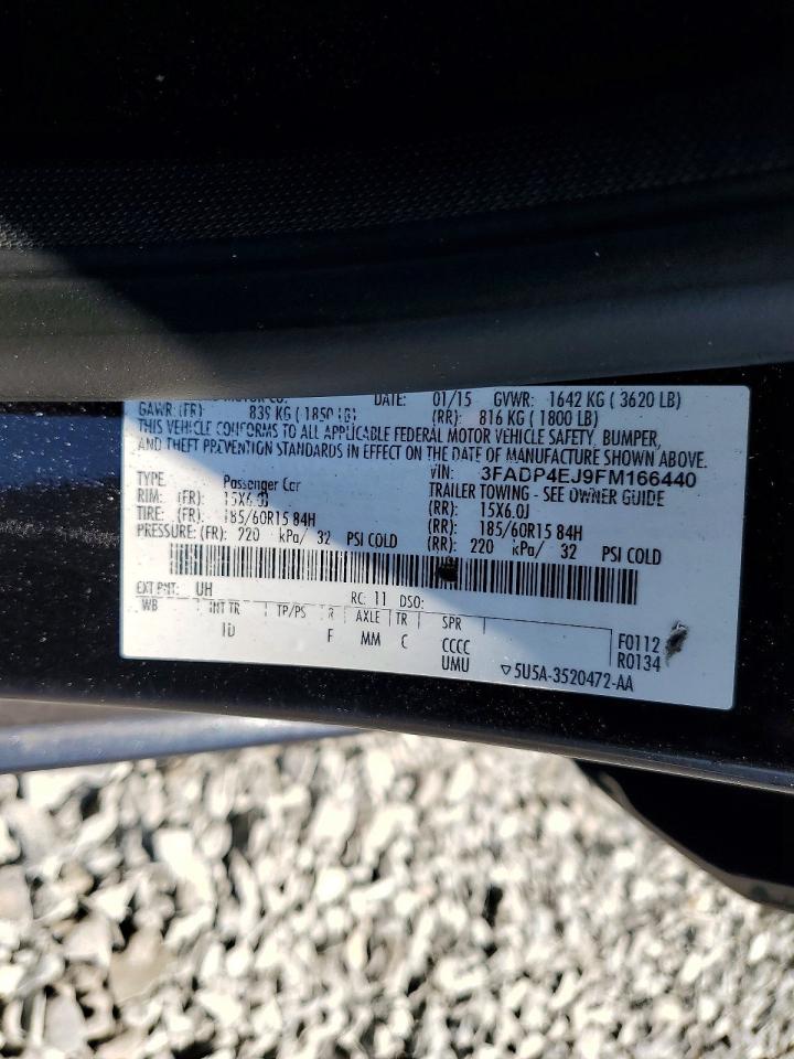 2015 FORD FIESTA