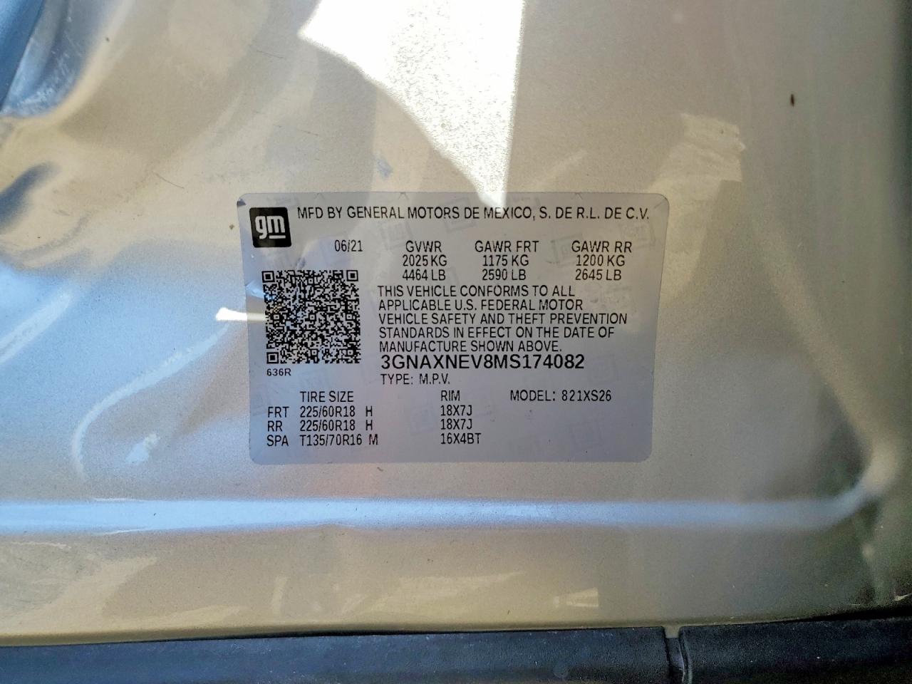 2021 CHEVROLET EQUINOX