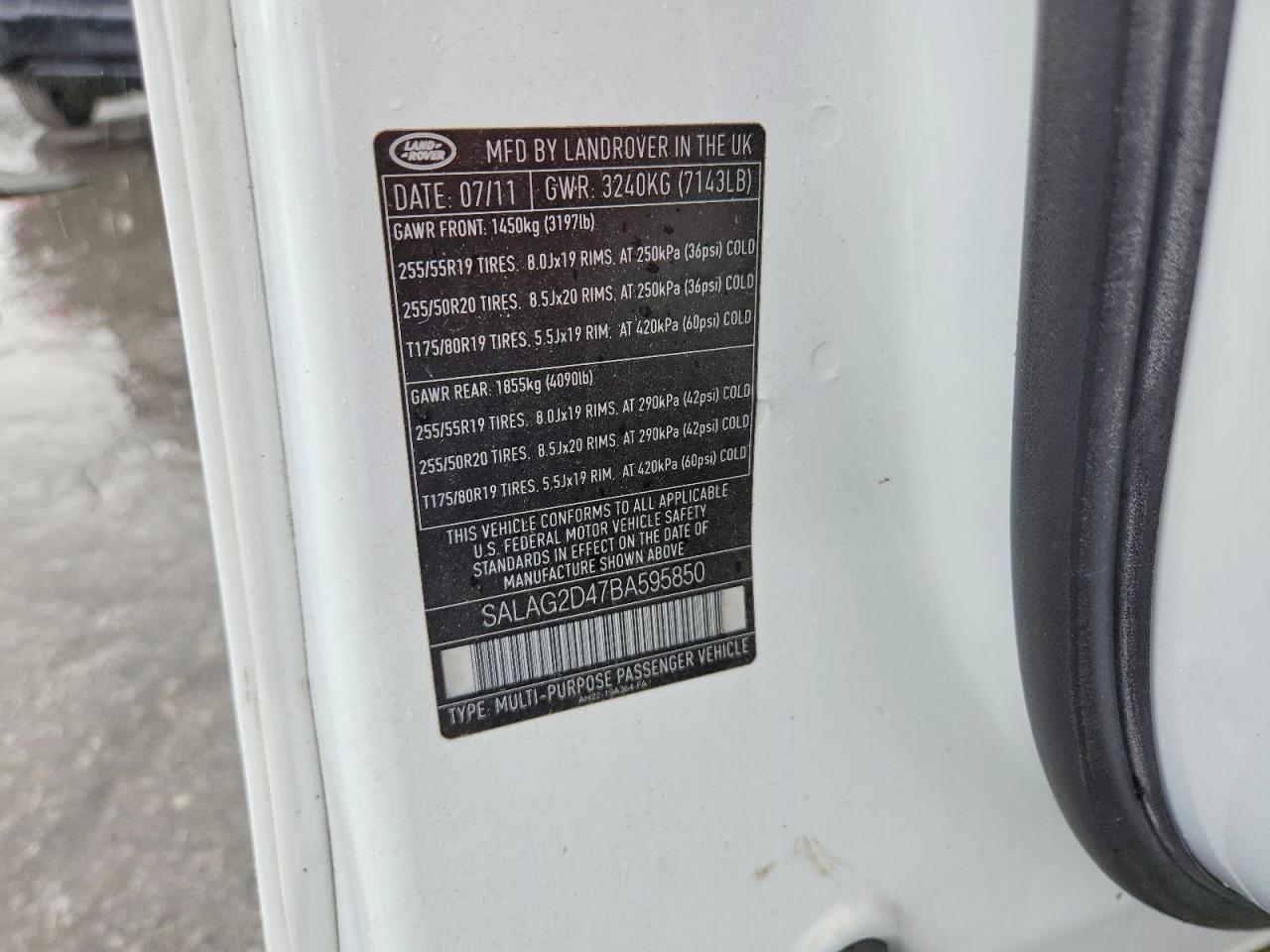 2011 L ROVER LR4