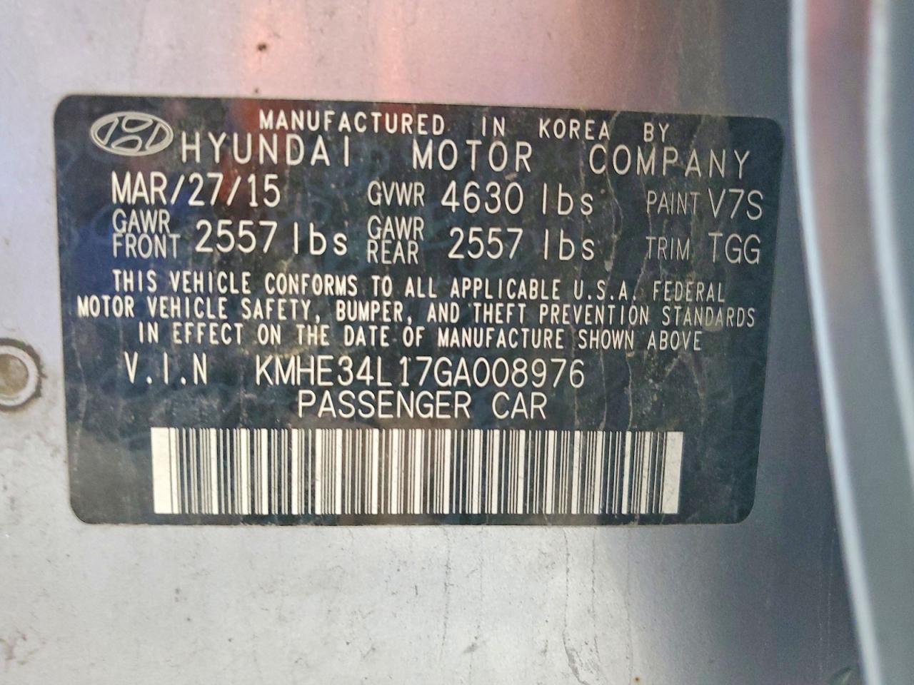 2016 HYUNDAI SONATA