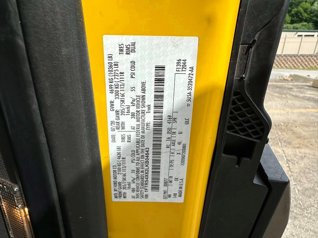 2020 FORD TRANSIT