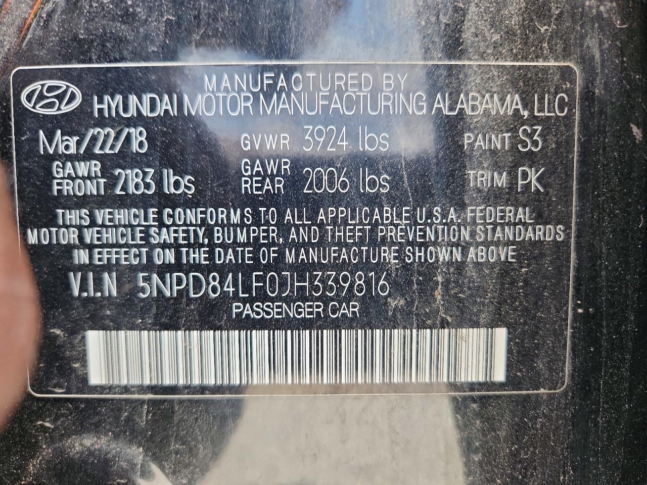2018 HYUNDAI ELANTRA