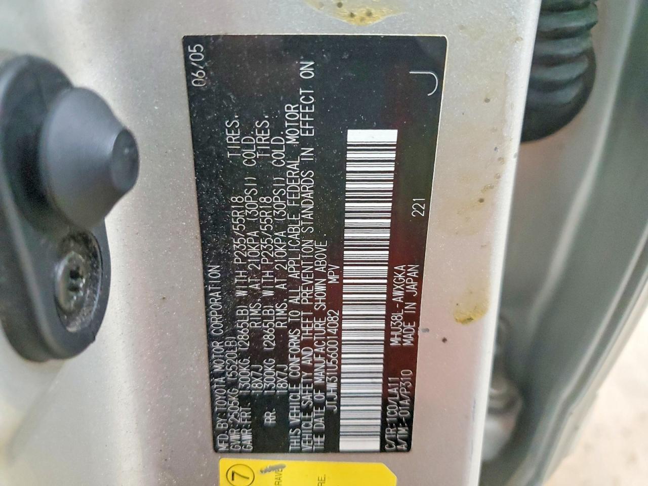 2006 LEXUS RX400