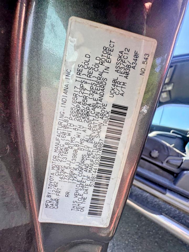 2003 TOYOTA TUNDRA