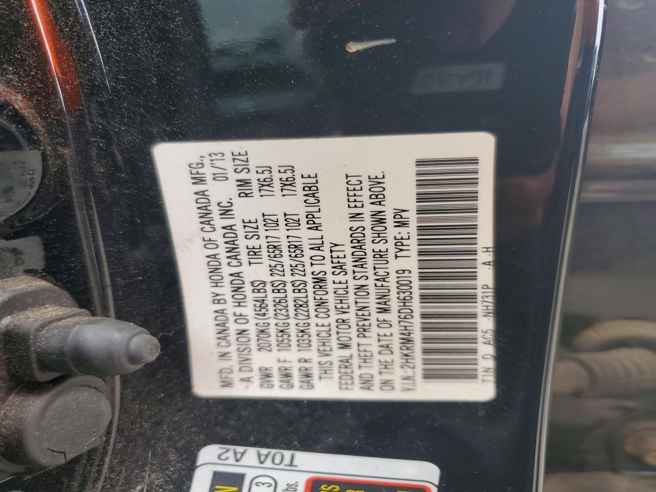 2013 HONDA CRV