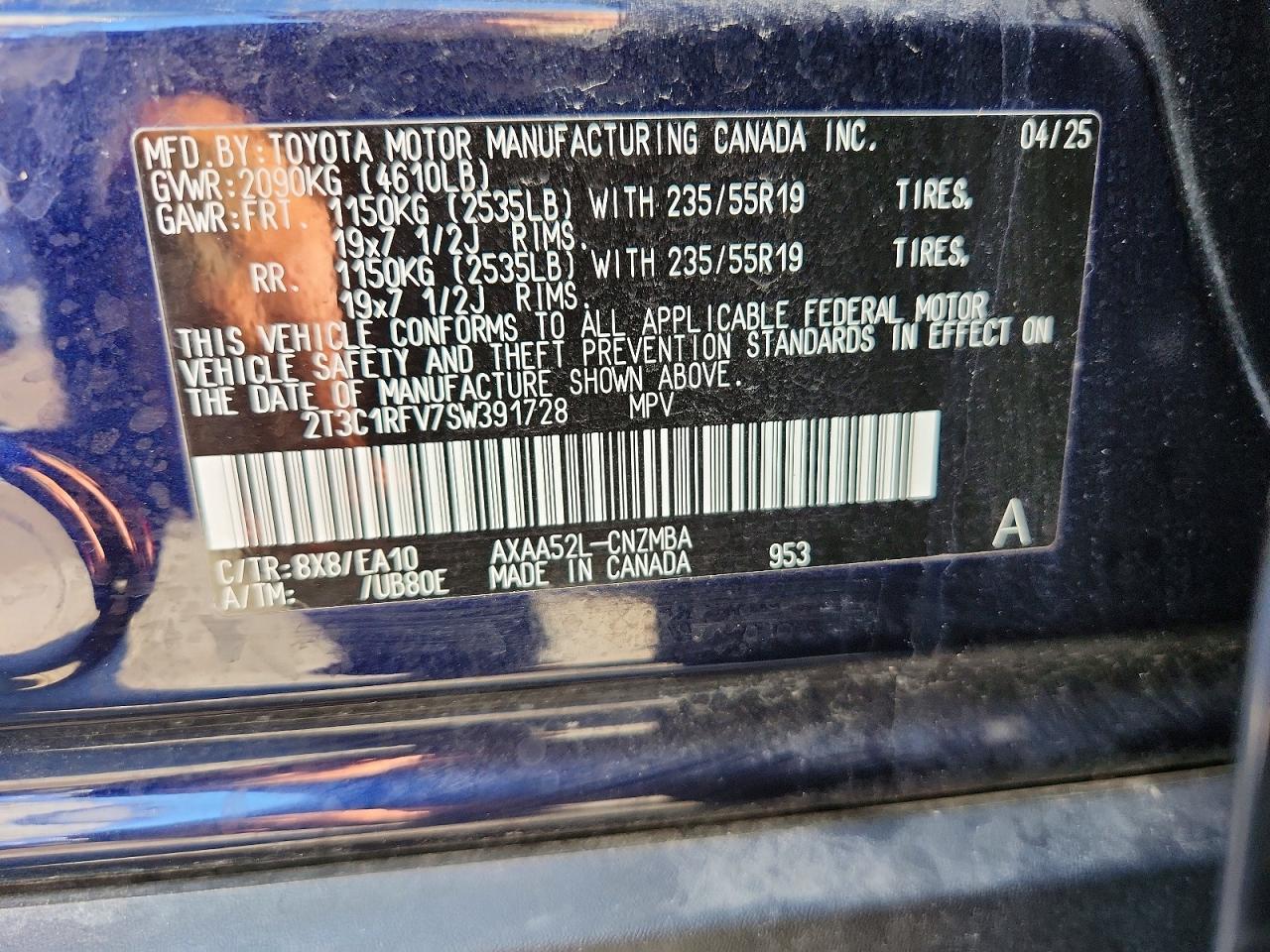 2025 TOYOTA RAV4