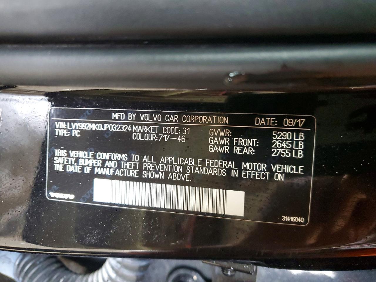 2018 VOLVO S90