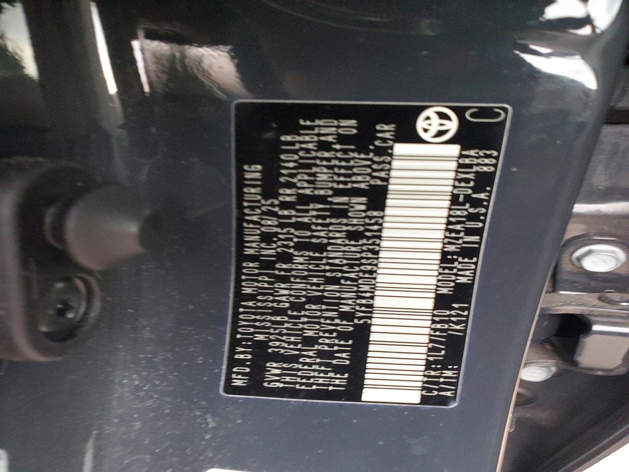 2025 TOYOTA COROLLA