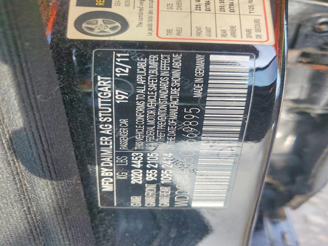 2012 MERCEDES-BENZ C-CLASS