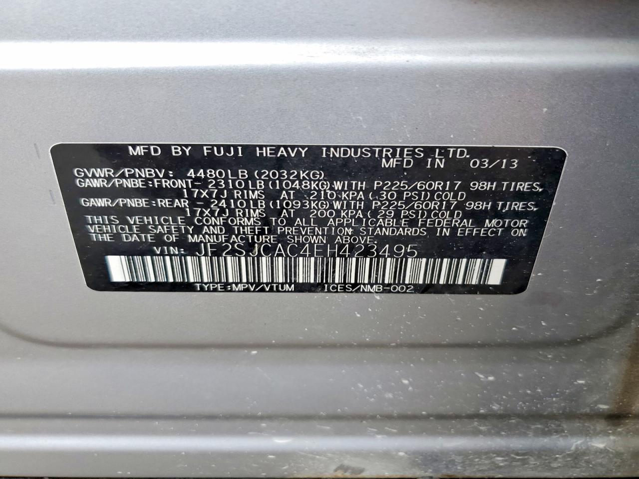 2014 SUBARU FORESTER