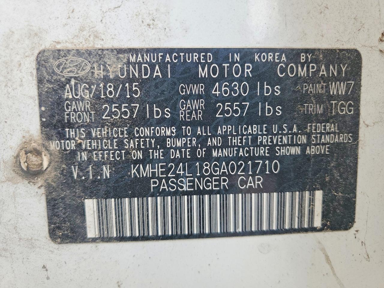 2016 HYUNDAI SONATA