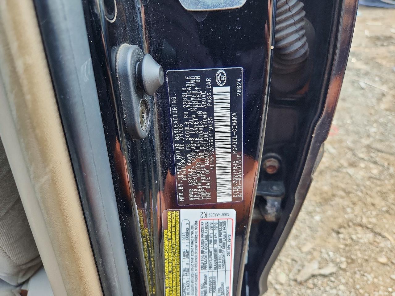 2006 TOYOTA CAMRY