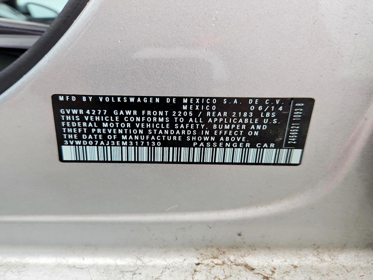 2014 VOLKSWAGEN JETTA