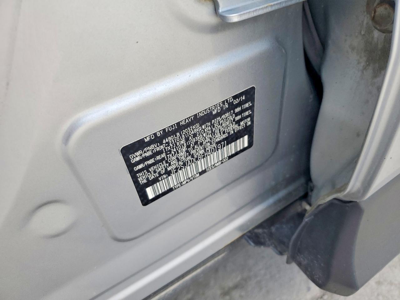 2015 SUBARU FORESTER