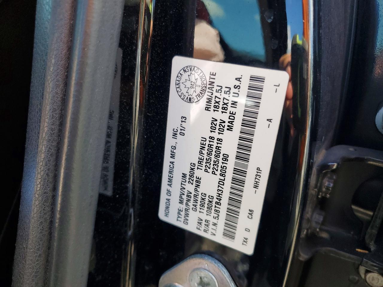 2013 ACURA RDX