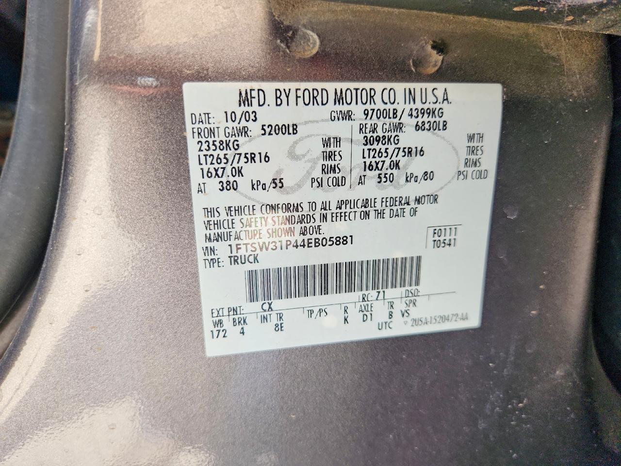 2004 FORD F350