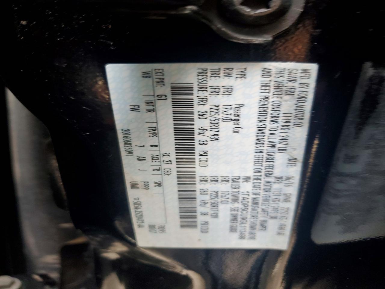 2016 FORD CMAX