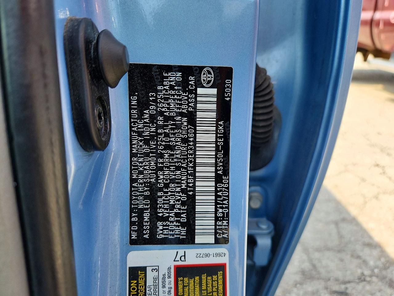 2014 TOYOTA CAMRY