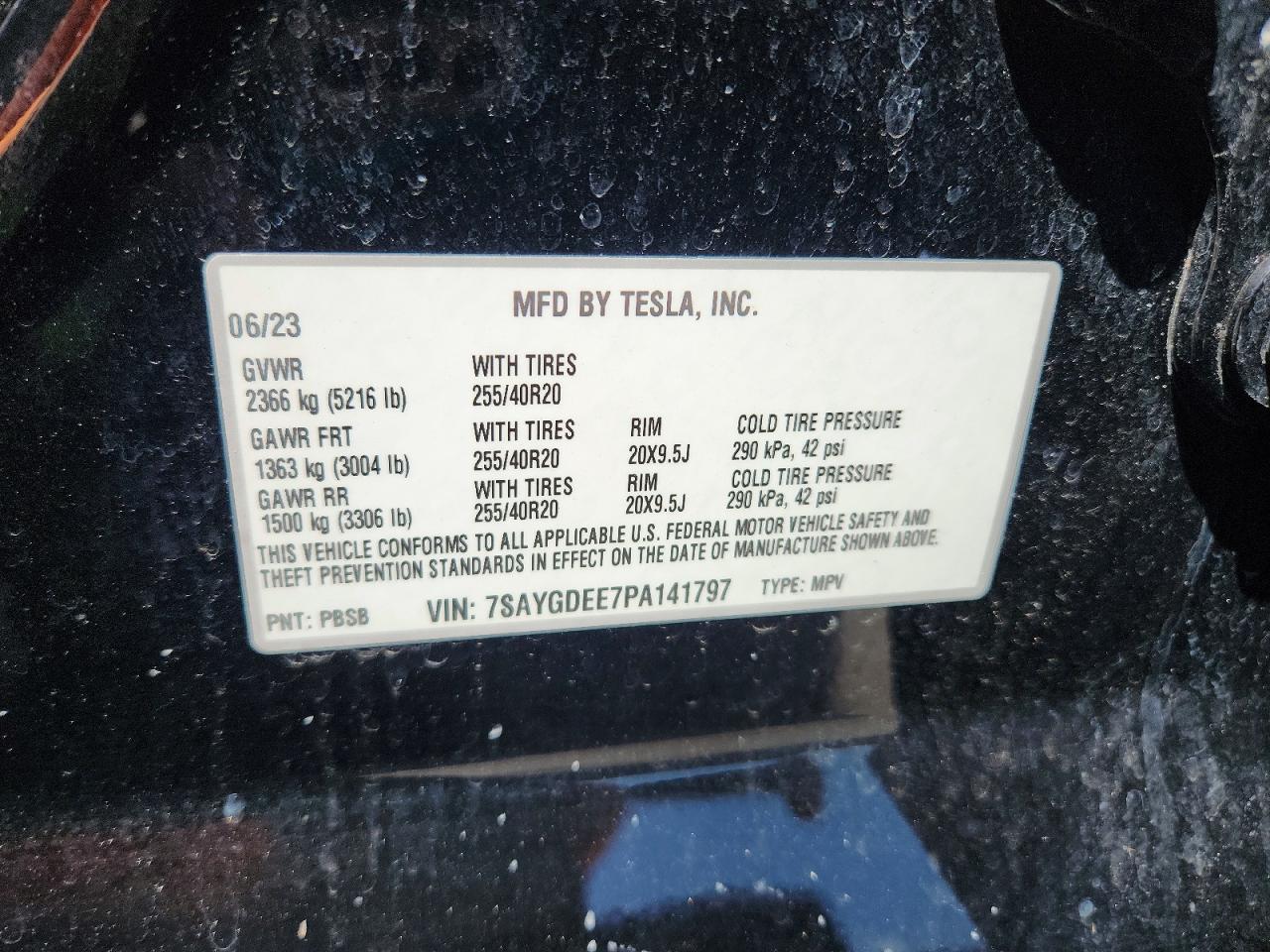 2023 TESLA MODEL Y