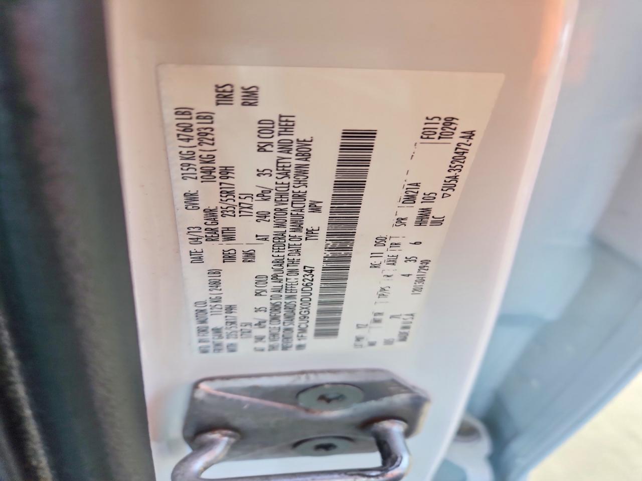2013 FORD ESCAPE