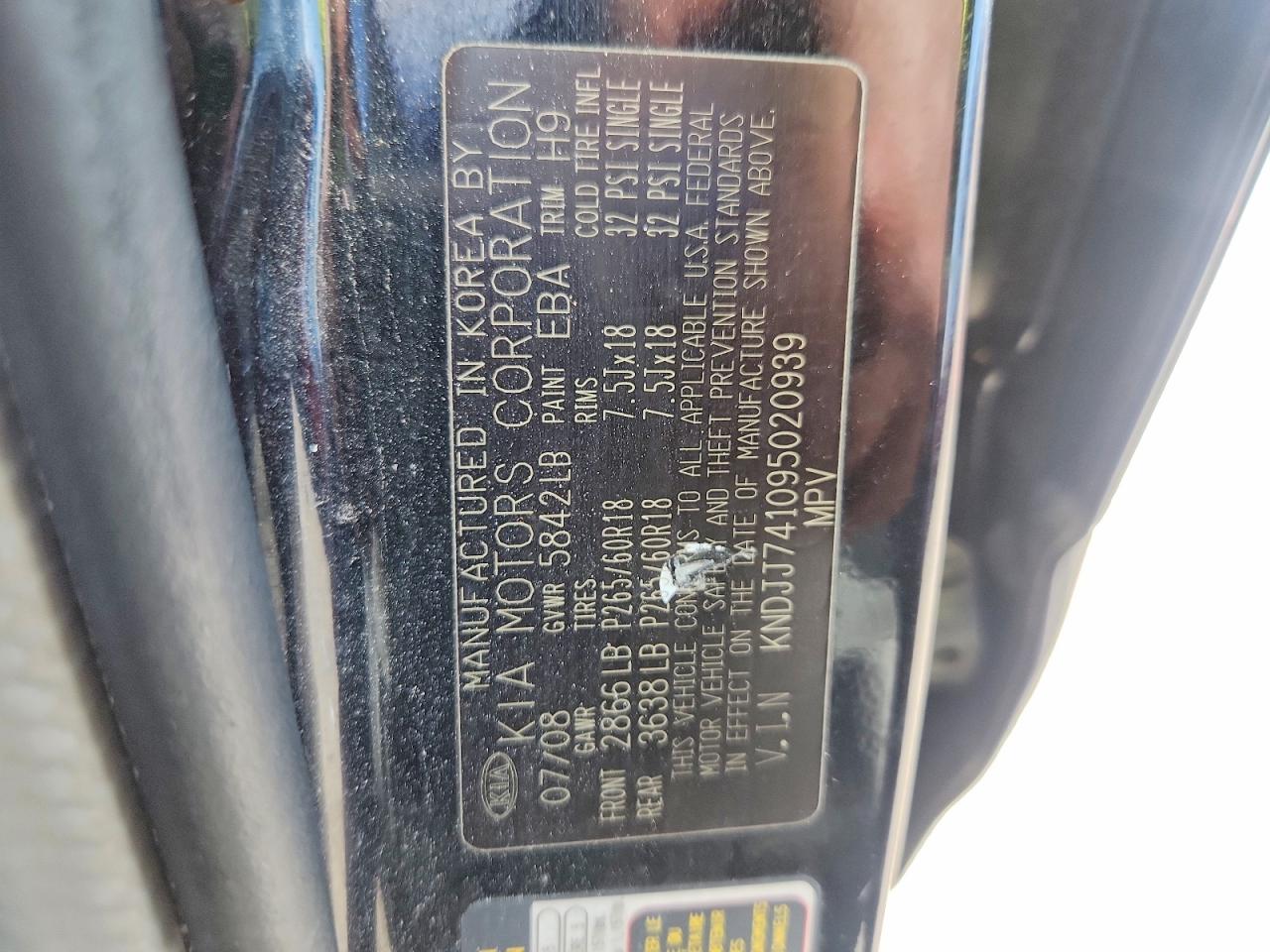 2009 KIA BORREGO