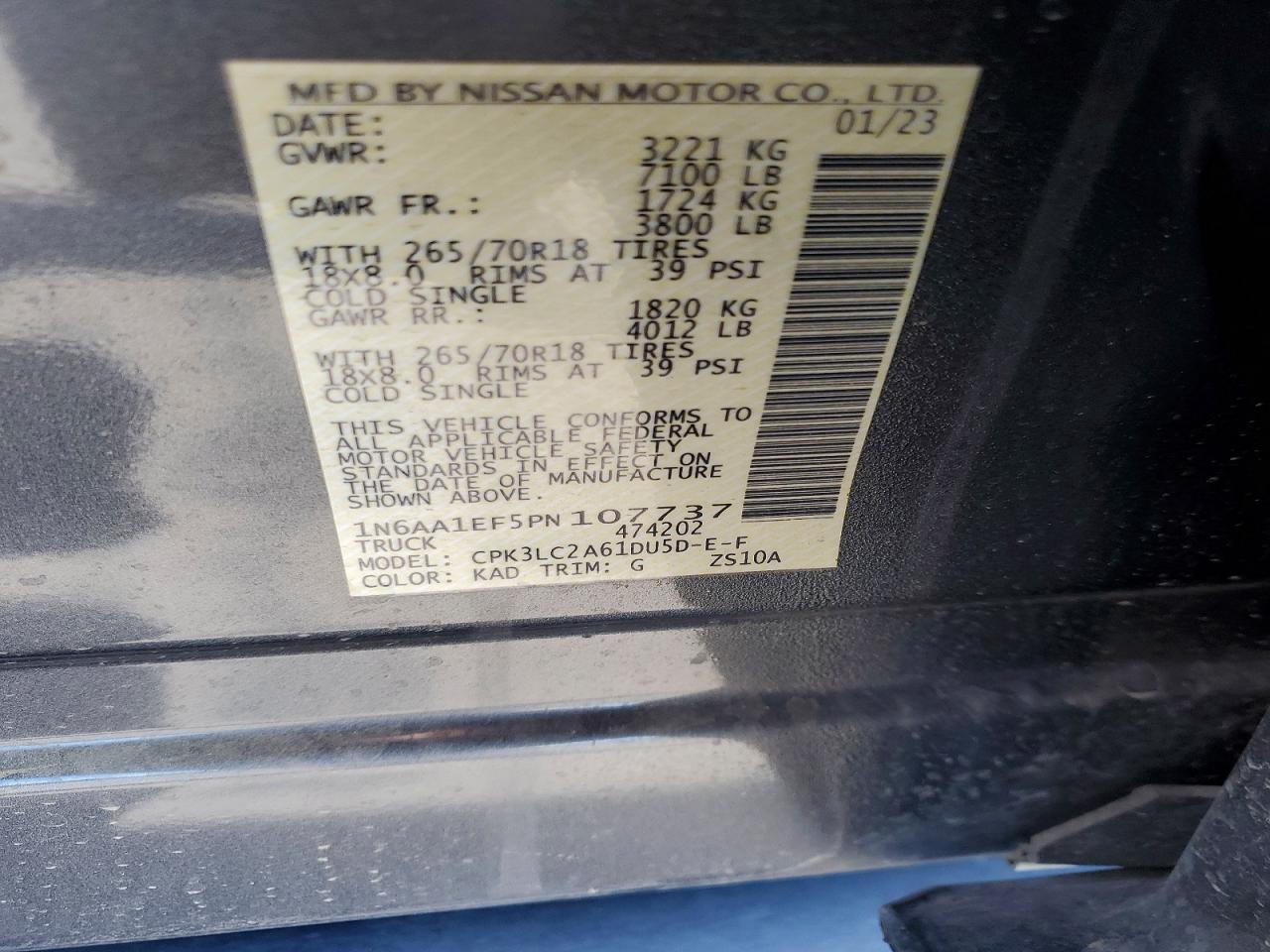 2023 NISSAN TITAN